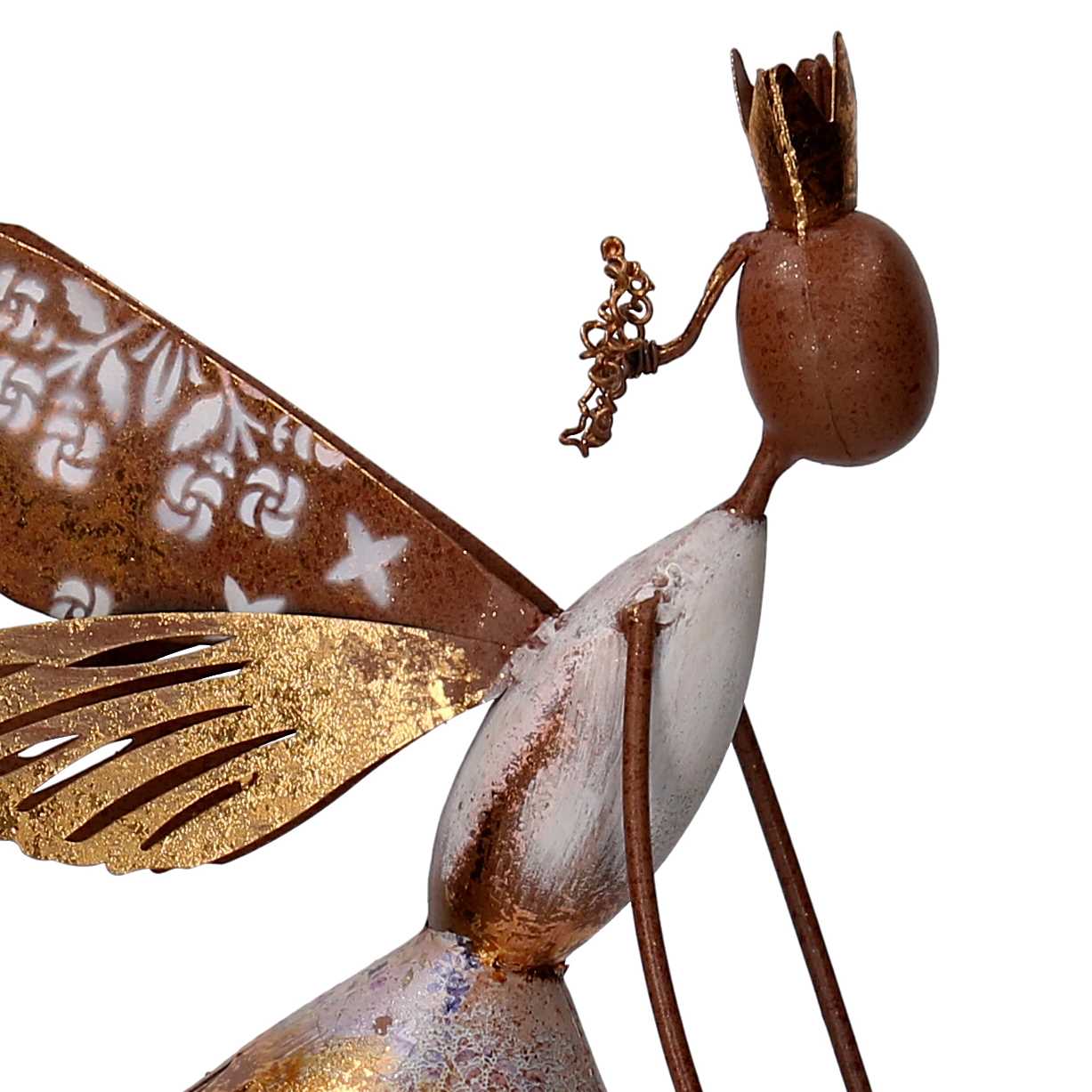 Fatina metallo oro cm 21,6x10,16xh50,2