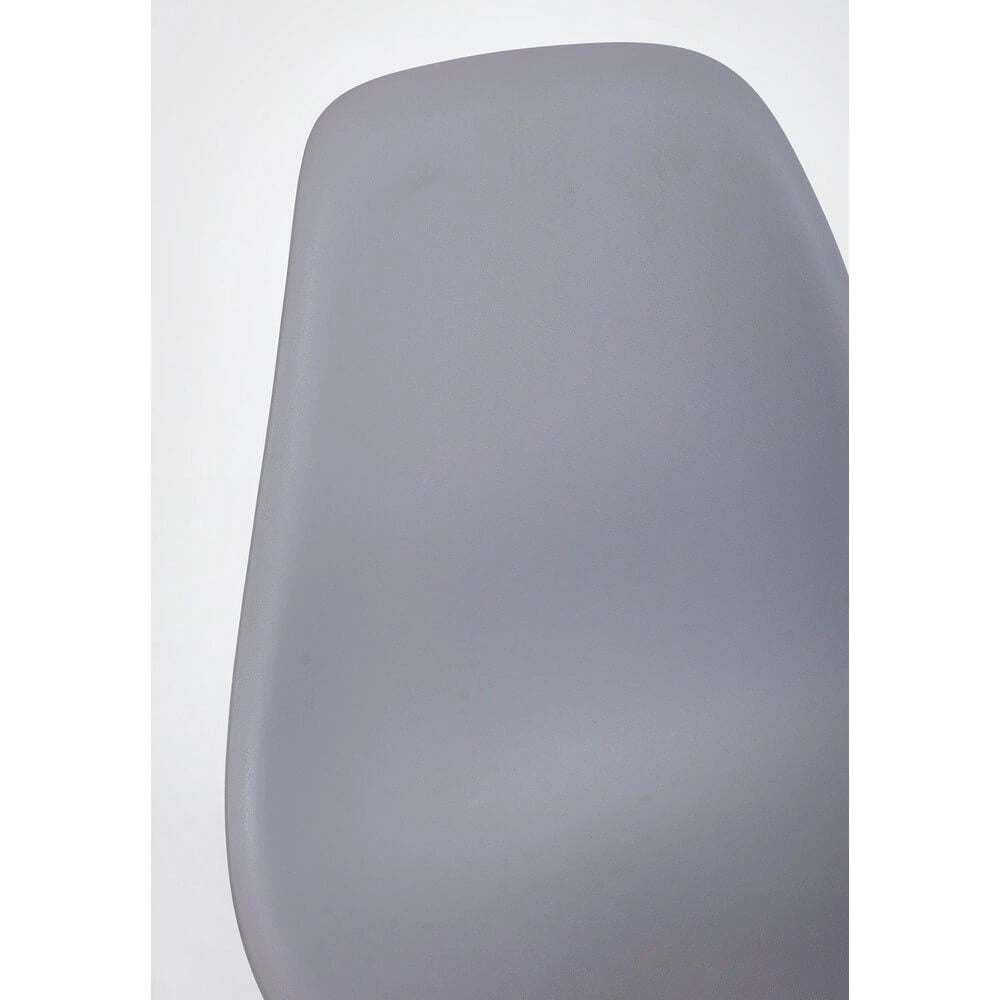 Set di 4 Sedie in Plastica con Gambe in Legno di Faggio Stile Nordico - JASMINE