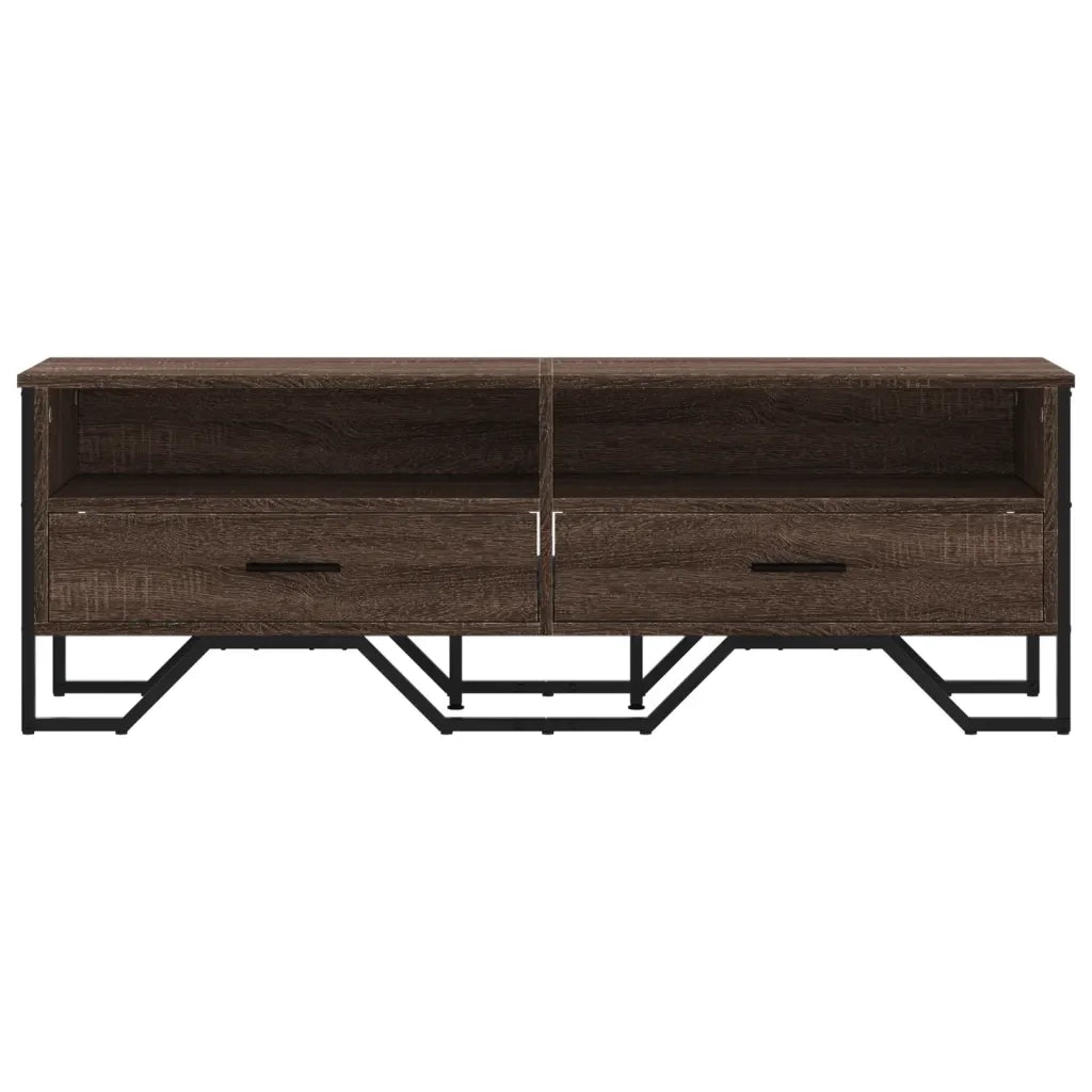 Mobile Porta TV Rovere Marrone 122x34x41cm in Legno Multistrato 848583