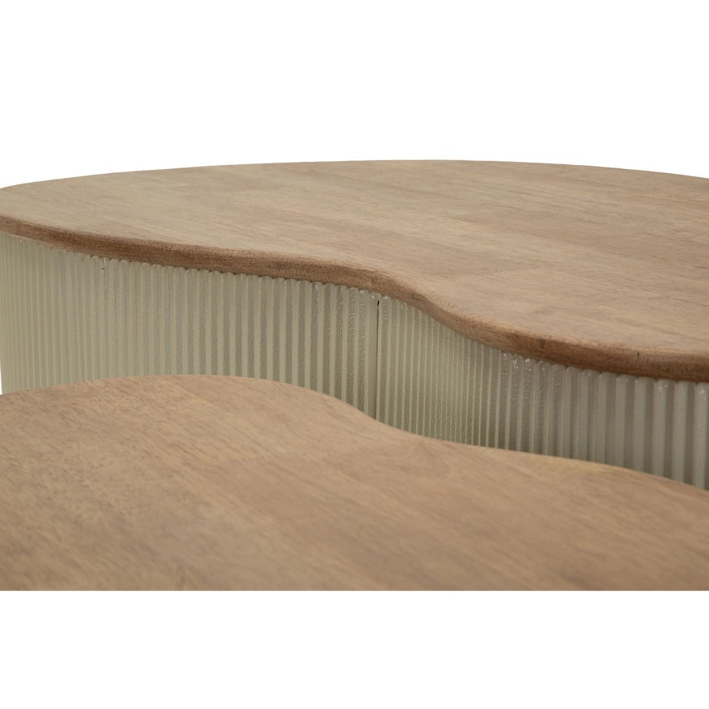 Set di Tavolini VKH1118, Beige, Legno, 87x53x32 cm