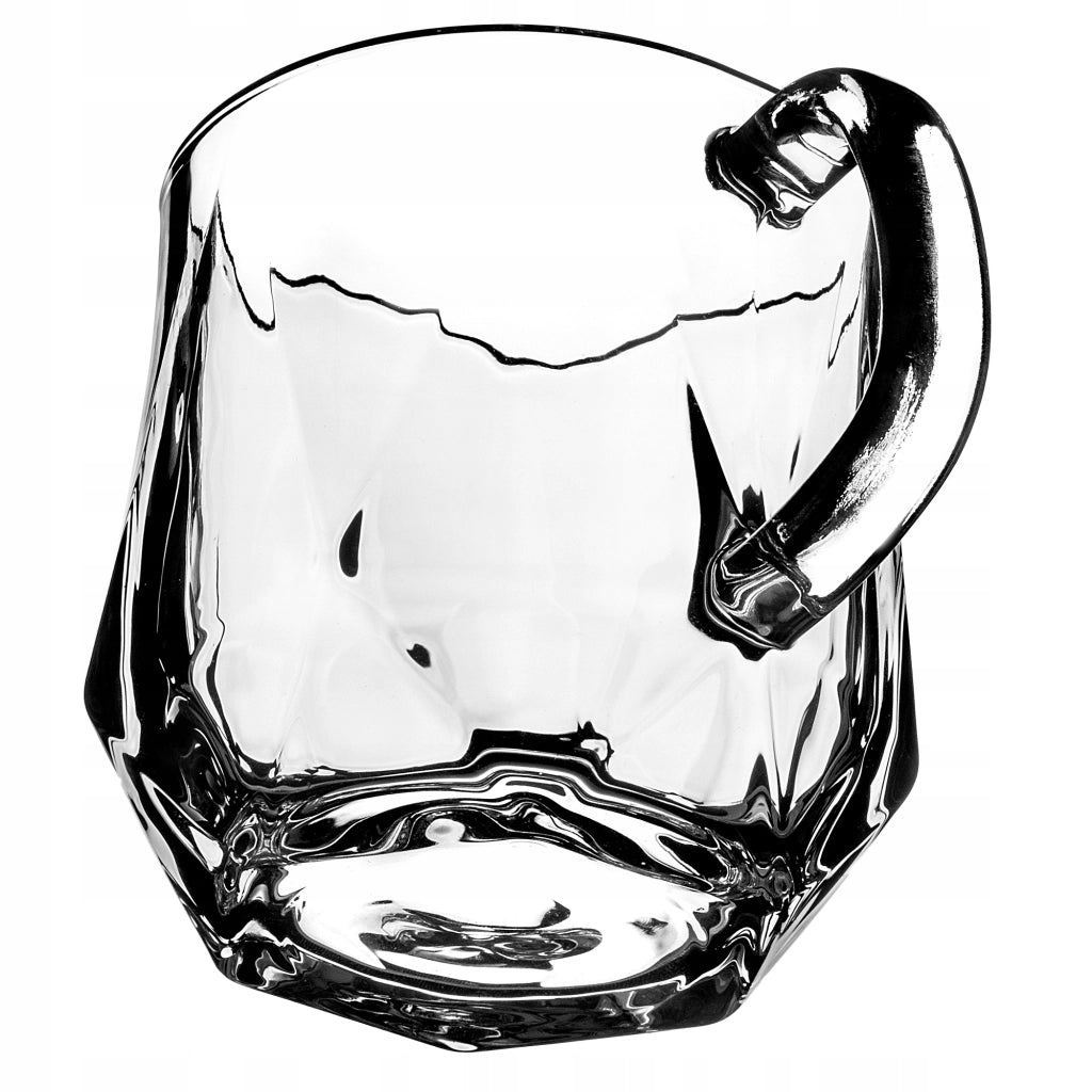 Tazza in vetro KADAX da 300 ml per caffè, tè, bevande e acqua, con manico per succhi di frutta.