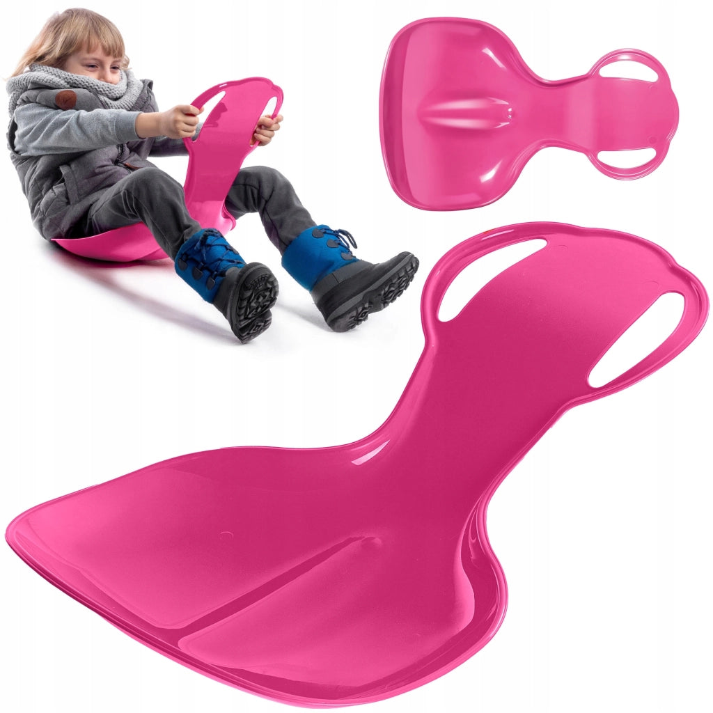 Slittino per bambini KADAX, scivolo da discesa, mela, plastica, mela, resistente alla neve