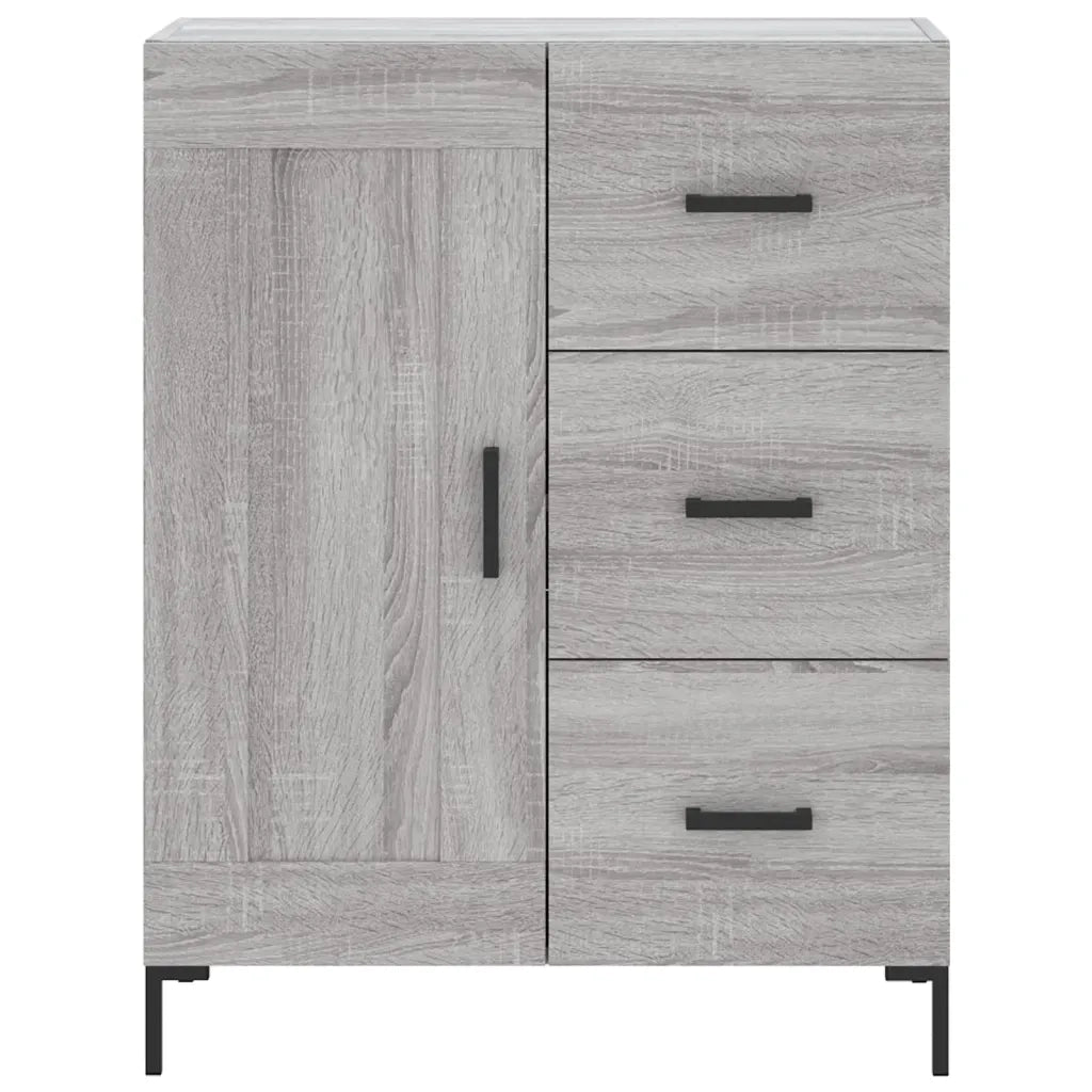 Credenza Grigio Sonoma 69,5x34x180 cm in Legno Multistrato 3198663