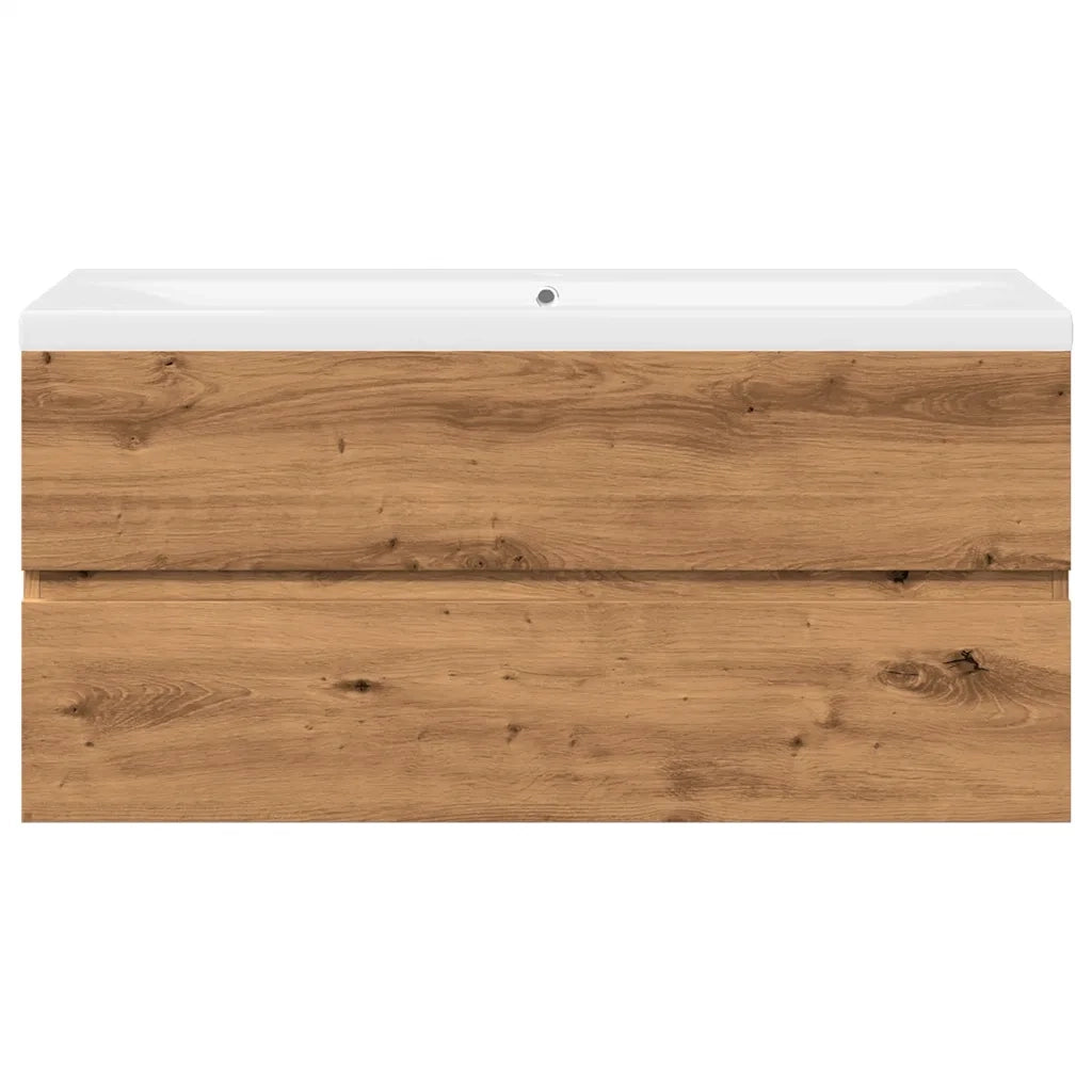 Mobile con Lavabo Integrato Rovere Artigianale 3328928