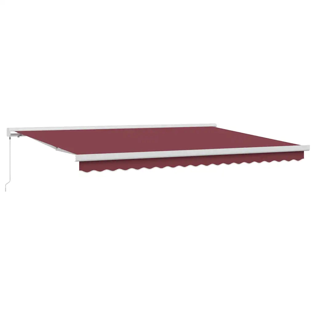 Tenda da Sole Retrattile Manuale Bordò 450x300 cm 3215316