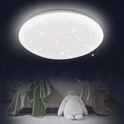 Lampada da soffitto per camera da letto LED Ø 30 cm con stella a forma di cielo notturno colore freddo 18 W impermeabile IP44 per bagno - lampada da soffitto per bagno