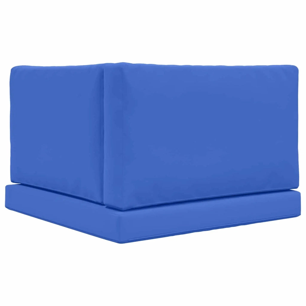 Cuscino per divano da esterno 3 pcs Blu Reale Poliestere