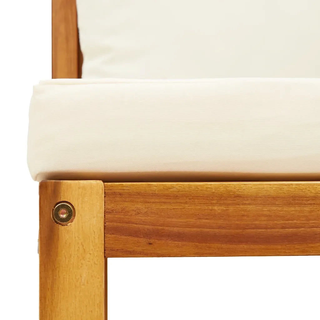 Set di divani da giardino 3 pz | Set Salotto da Giardino con cuscini in legno di acacia e rattan