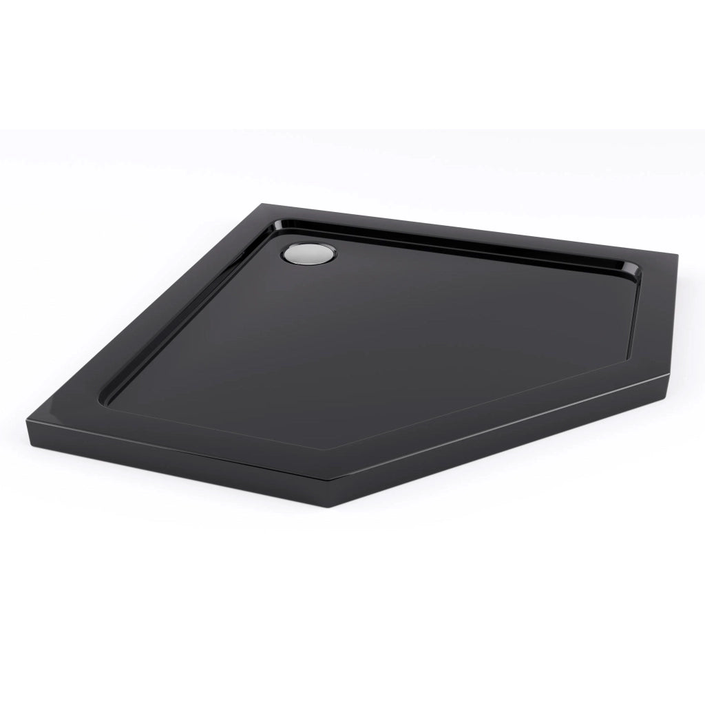 Cabina Doccia Diamond Black Mat 80x80 con piatto doccia Diamond