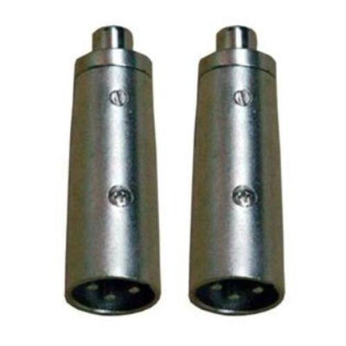 Coppia adattatori audio XLR Maschio e RCA Femmina -