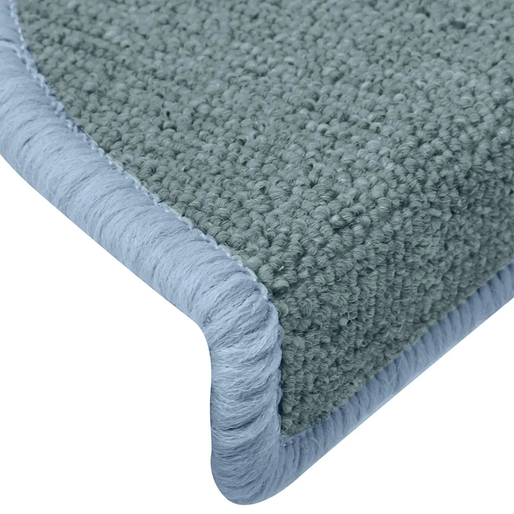 Tappetini per scale 15 pz 65x24x4 cm Blu mare Semicircolari Grandi 322363