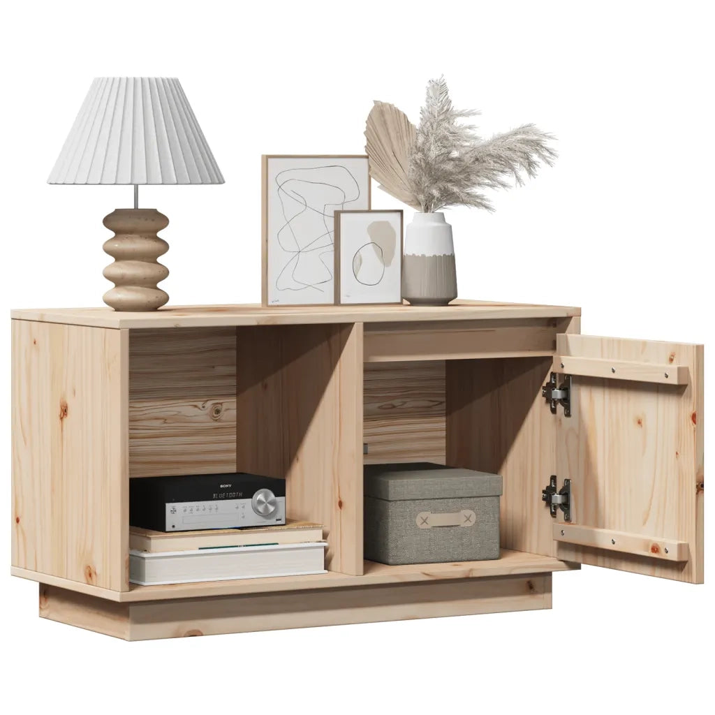 Mobile TV | Armadietto TV | Mobile Porta TV 74x35x44 cm in Legno Massello di Pino