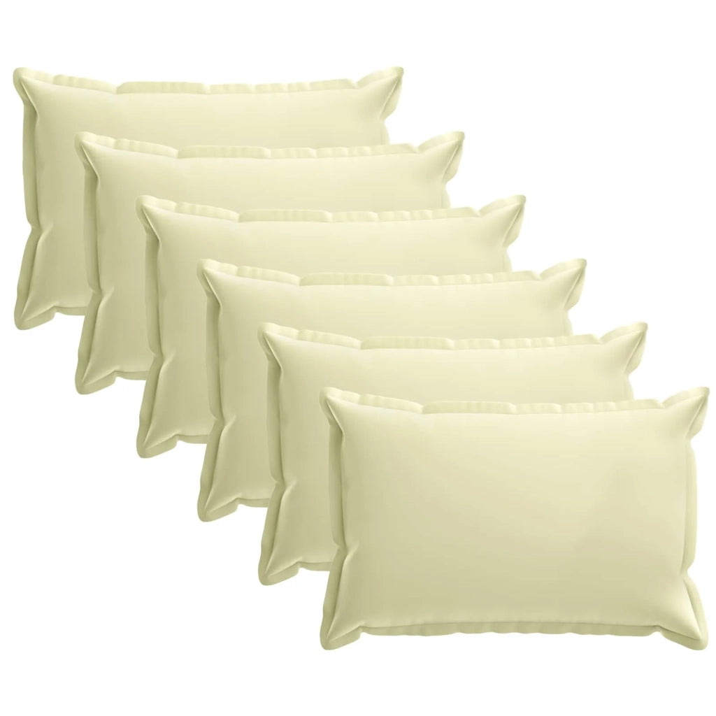Federa 6 pcs HOUTEN Crema 30 x 50 cm Poliestere 916212