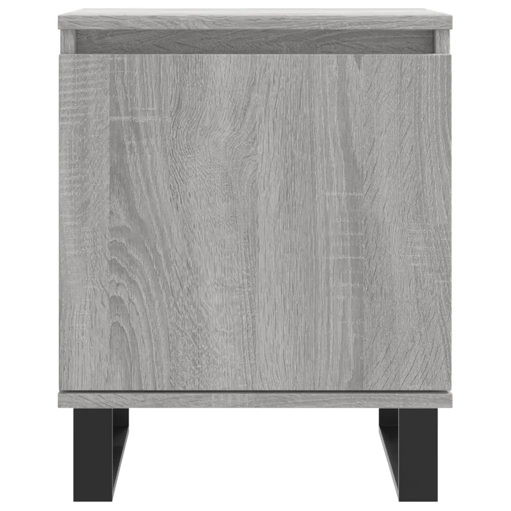 Comodini Grigio Sonoma 2 pz 40x30x50 cm in Legno Multistrato 826857