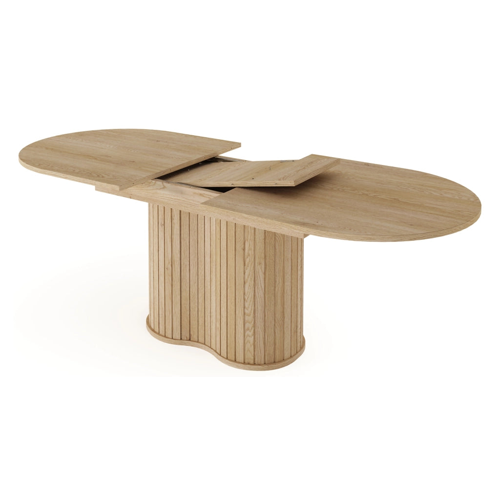 Kasota, Tavolo Allungabile 8 Posti, 180x90x76h cm Marrone Rovere