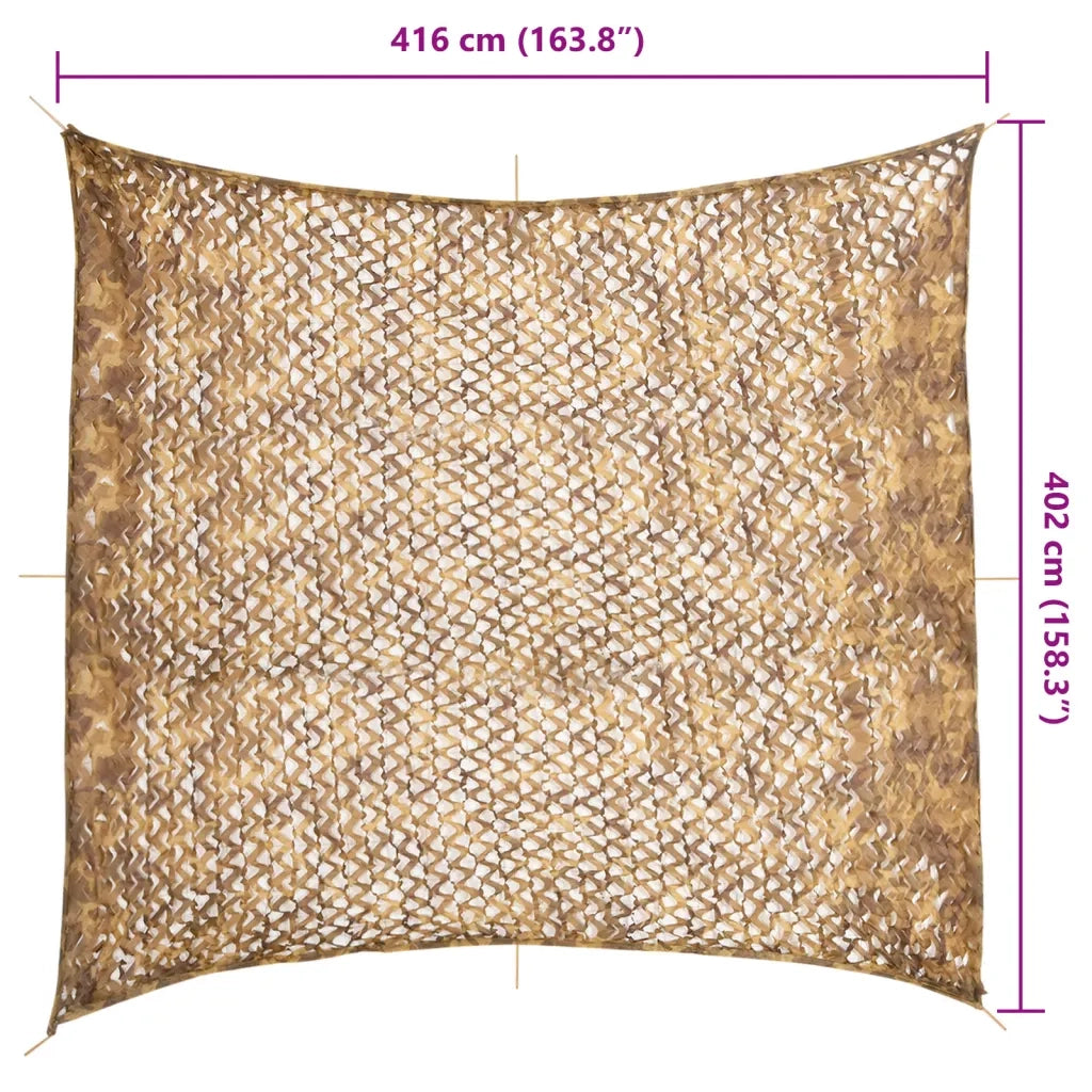 Rete Mimetica con Custodia di Conservazione 416x402 cm Sabbia CFW1098122