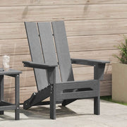 vidaXL Sedia Adirondack Pieghevole Grigio chiaro 74.5 x 80.5 x 90cm
