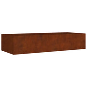 Fioriera Rialzata da Giardino-Vaso da giardino 200x80x40 cm in Acciaio Corten