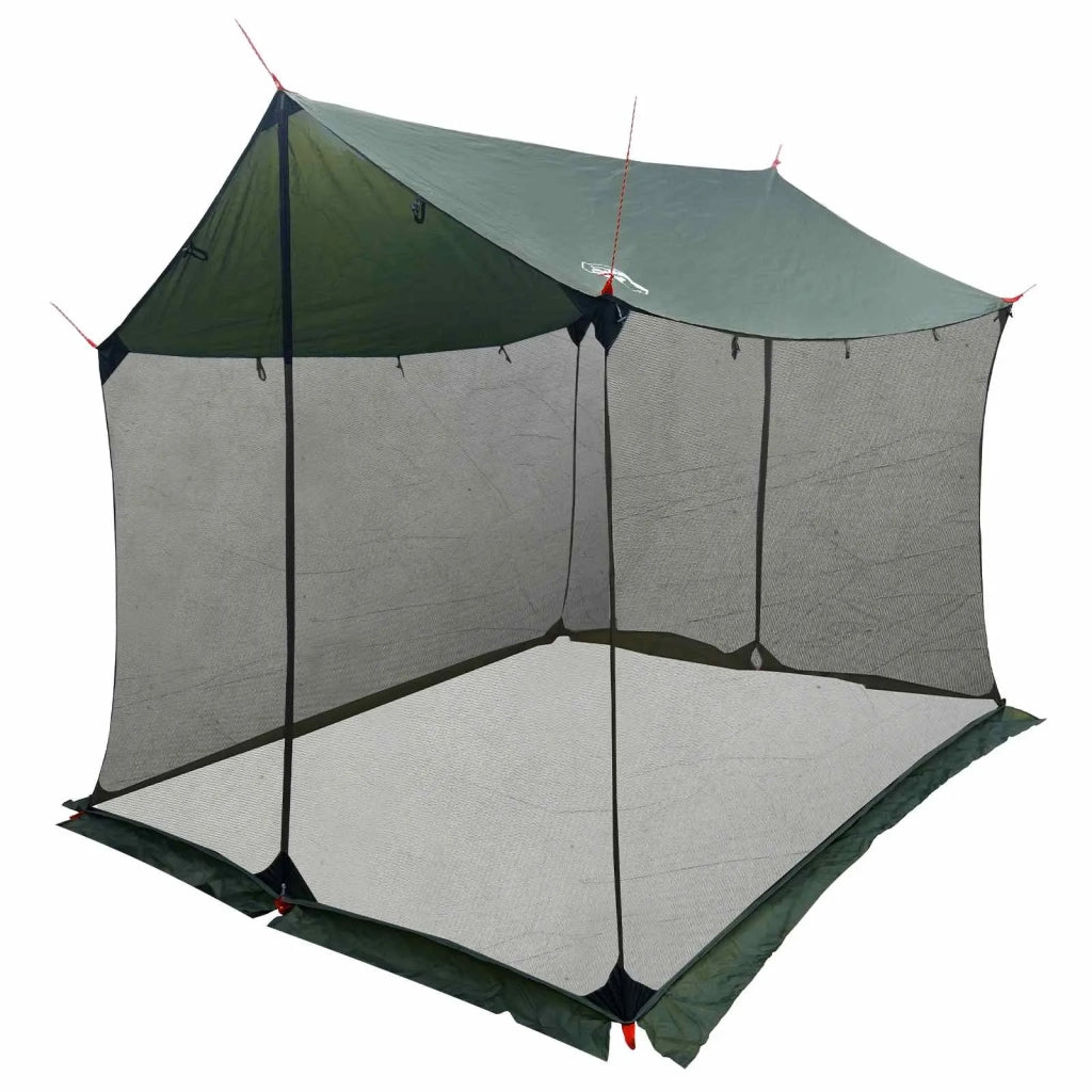 Telo da campeggio con pareti in rete Verde militare 42028570