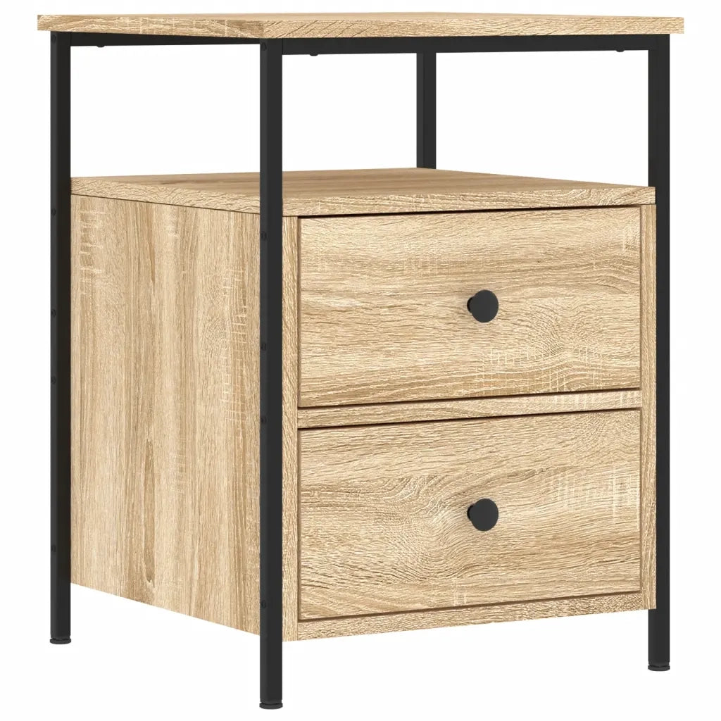 Comodini 2 pz Rovere Sonoma 44x45x60 cm in Legno Multistrato 826006