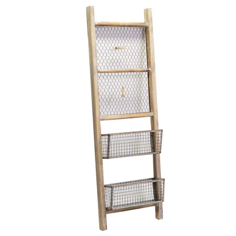 Portamemo legno con portatutto 2 cassetti rettangolare cm 30,5x10h91,5