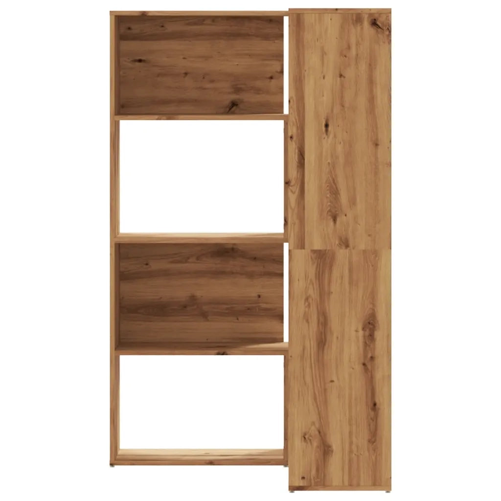 Libreria 4 Ripiani Rovere Artigianale 85x85x140 cm Truciolare 3307818