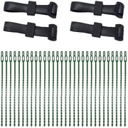 Leganti di piante 60 cm - Clip per piante 30 pezzi - Leganti per giardino - Fascette per giardino - Riciclabili - Flessibili e resistenti