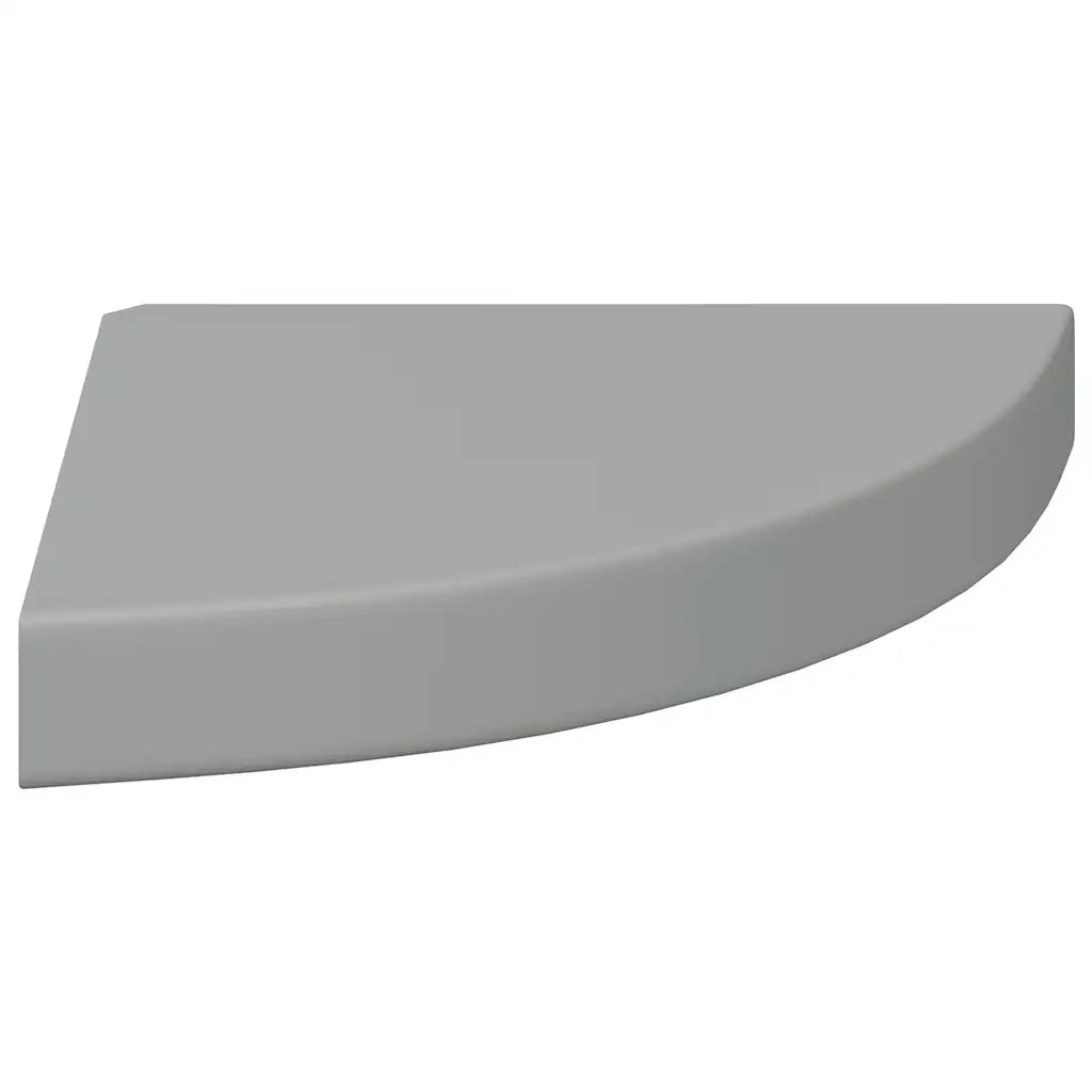 Scaffale Angolare a Parete Grigio 25x25x3,8 cm in MDF 323901