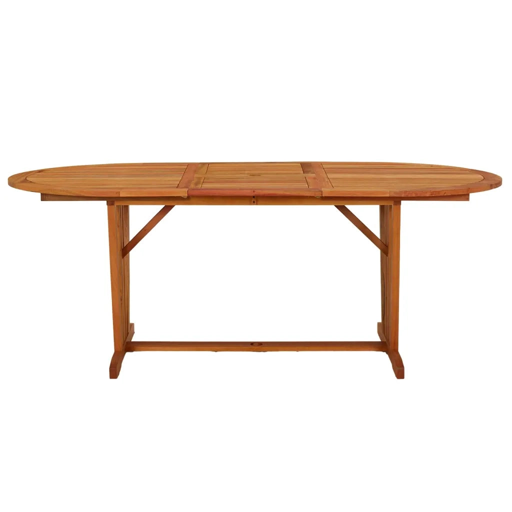 Tavolo da Giardino | Tavolino da esterno 200x100x75 cm in Legno Massello di Eucalipto