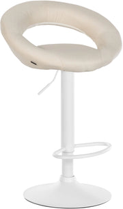 Barhocker Olinda Stoff weiЯ
