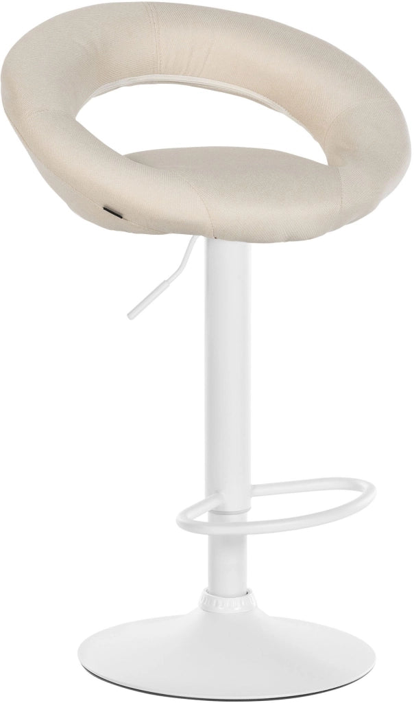 Barhocker Olinda Stoff weiЯ
