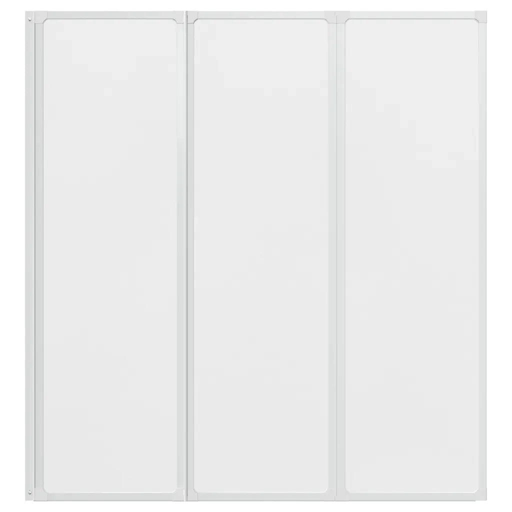 Doccia da bagno a parete 141 x 132 cm 3 Pannelli pieghevoli 140785