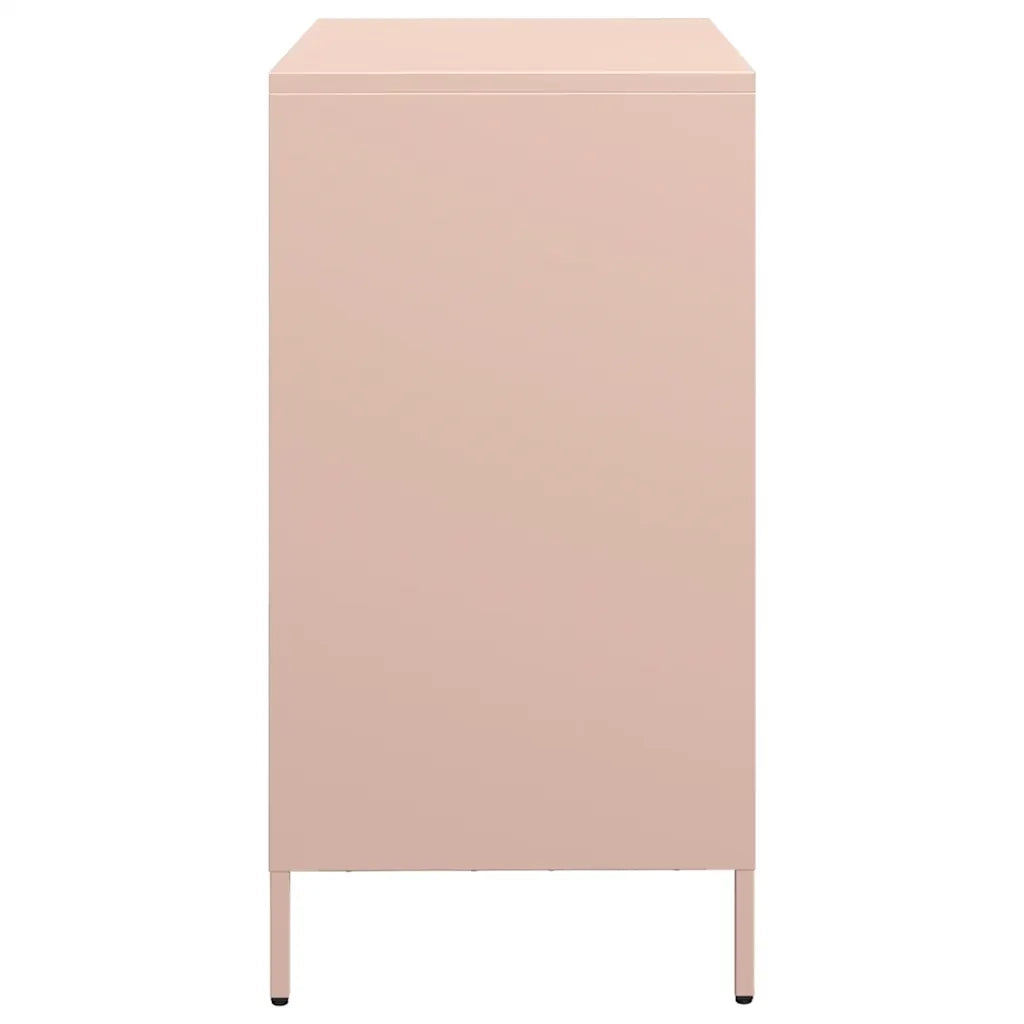 Credenza Rosa 68x39x73,5 cm in Acciaio Laminato a Freddo 851359