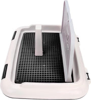 Porta Cane - Scatola di Training per Cani con Porta alla Parete - Toilet per Interno per Cani Piccoli e Medi 183x139x93cm Nero