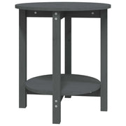 Tavolino da salotto | Tavolino da caff¨¨ | Tavolino da Soggiorno Grigio ? 55x60 cm in Legno Massello di Pino