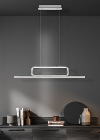 Lampada a Sospensione da Interno a led in Metallo Alluminio Spazzolato