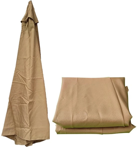 Parasol da giardino sostitutivo (2,5 m) - Copertura sostitutiva per 8 braccia, copertura sostitutiva di tela parasole, per terrazza/giardino/piscina/parasole a sospensione - Khaki