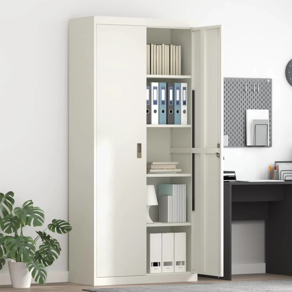 Armadio Bianco 90 x 40 x 200 cm Acciaio