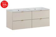 Set mobili bagno 120 cm con lavabo per mobile Lava Dalia Cashmere 120 x 1401 x 46 cm