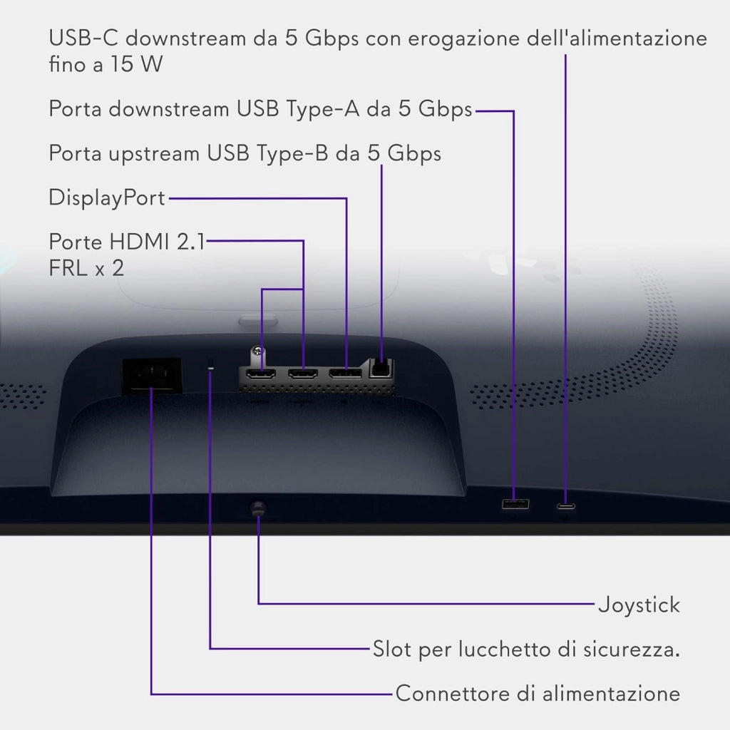 Alienware 27 Monitor Gaming - AW2725D, QHD (2560x1440), 280Hz, QD OLED, 0.03ms, NVIDIA G-SYNC Compatible, AMD FreeSync Premium Pro, HDR True Black 400, USB-C, DisplayPort, 2 HDMI, 3 Anni di Garanzia