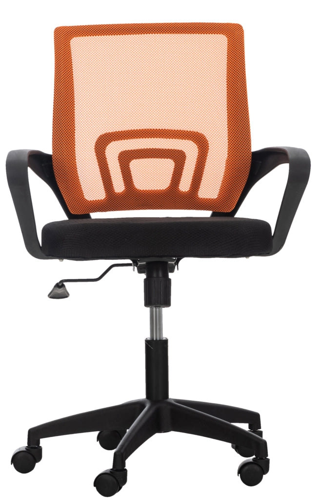 Sedia da ufficio Auburn con ruote arancione