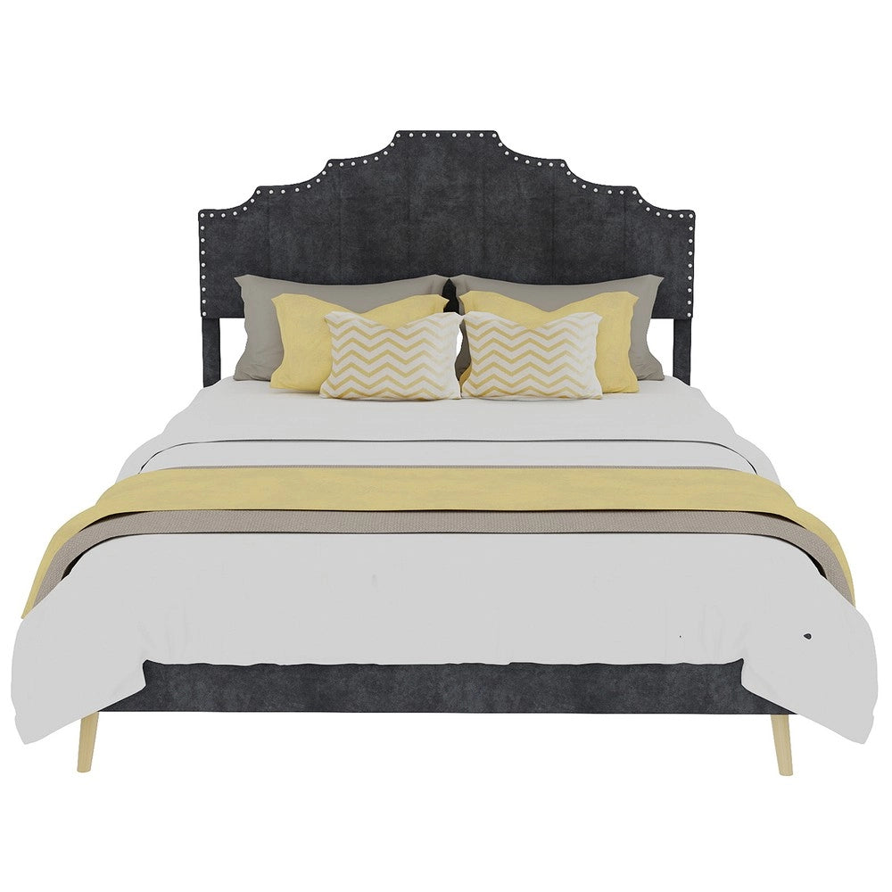 Letto Contenitore Imbottito ¨C Xylo ¨C Grigio 140x200