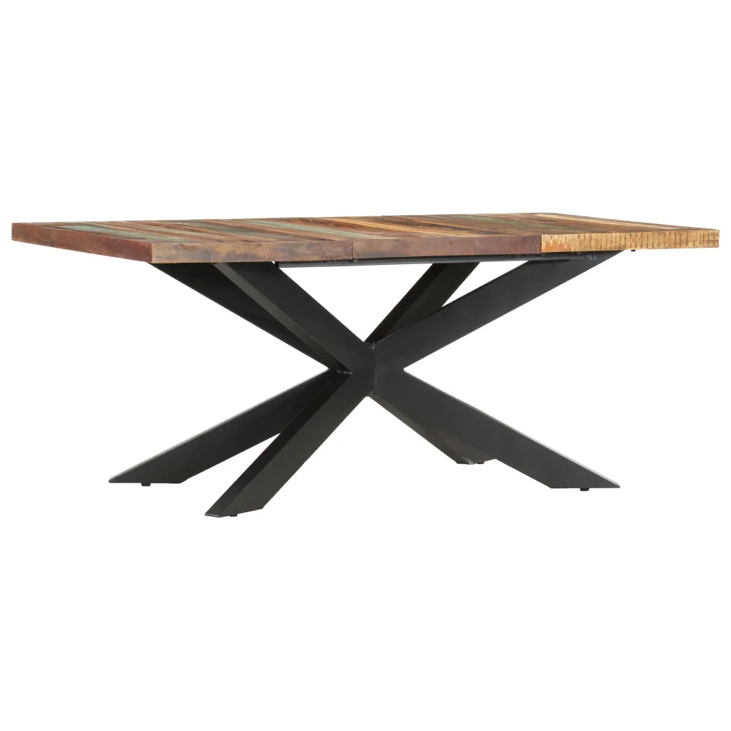 Tavolo da Pranzo 180x90x76 cm in Legno Massello di Recupero 285966