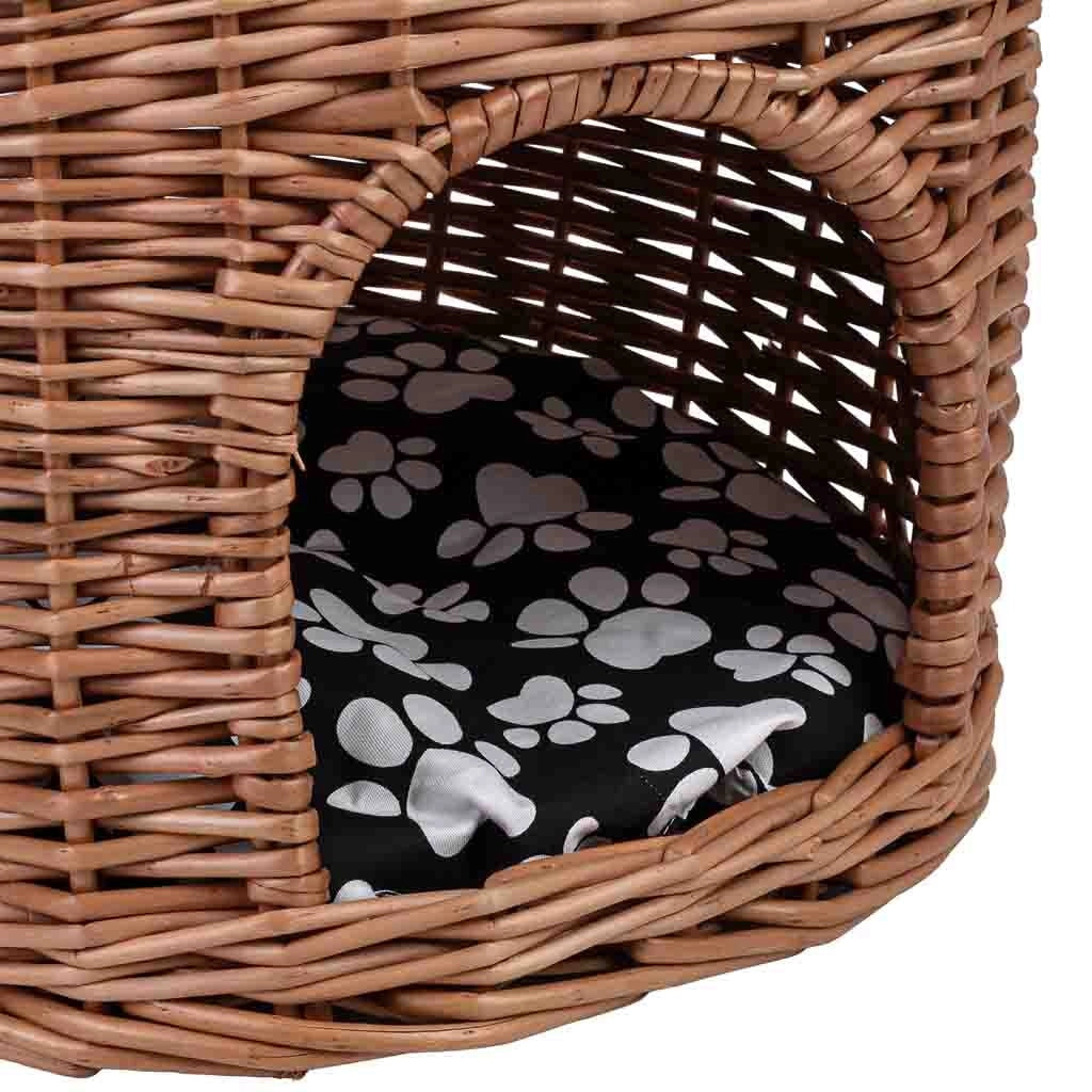 Cuccia in vimini per animali 42x42x32h cm