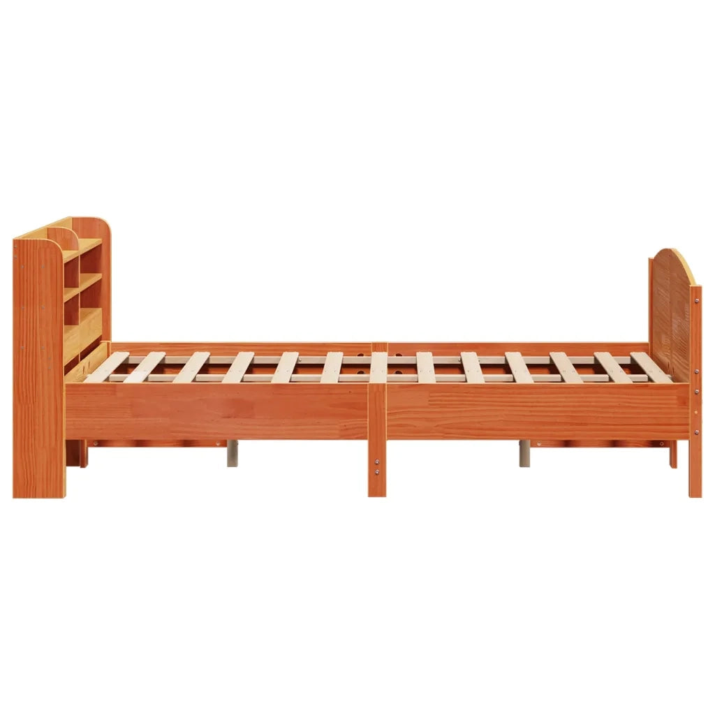 vidaXL Letto senza Materasso Marrone Cera 120x190 cm in Legno di Pino