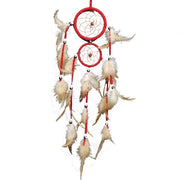 Ornamento a forma di ventosa con doppia anello per decorazione di casa, decorazione per parete rossa. Adatto per Natale, anniversari e come regalo quotidiano.