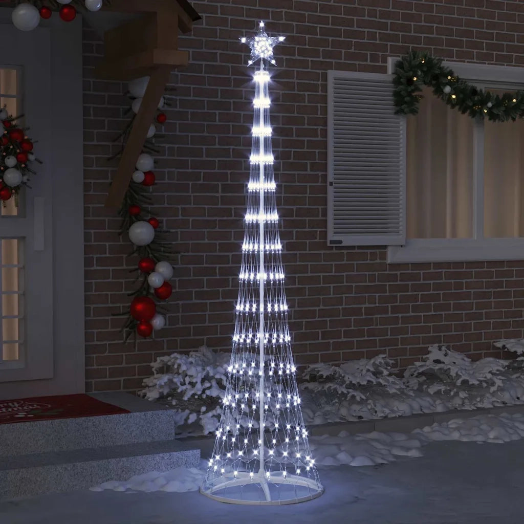 Albero di Natale LED con 290 LED Bianco freddo 250 cm Metallo 42018776