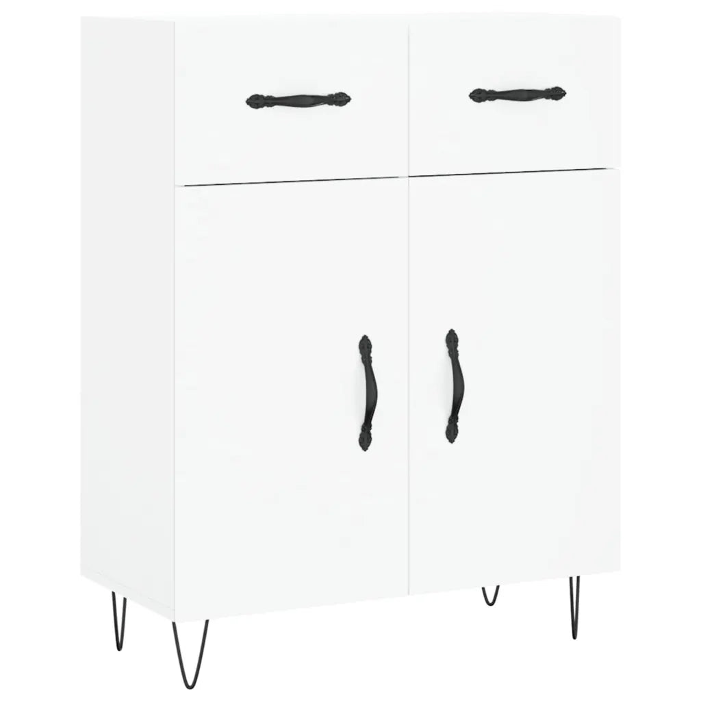 Credenza-Buffet-Armadio da cucina Bianca 69,5x34x90 cm in Legno Multistrato 700569