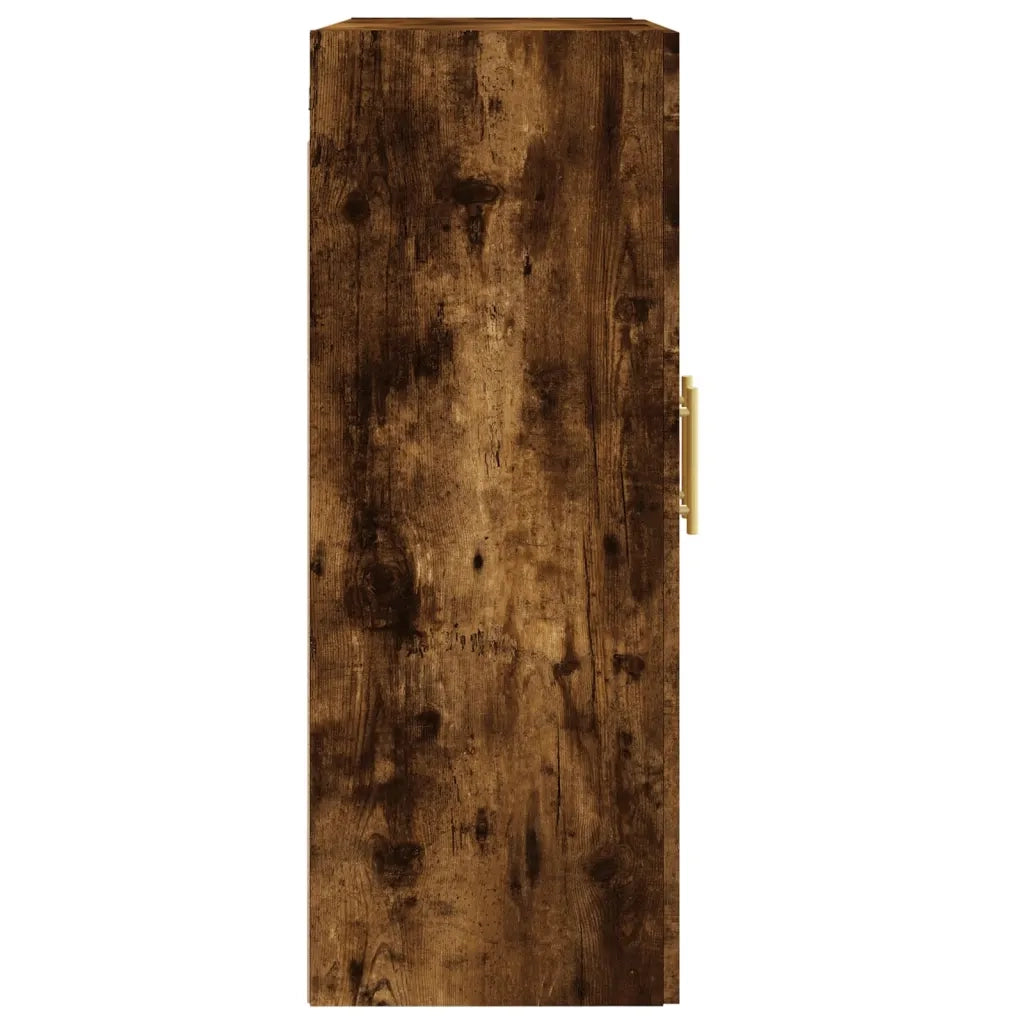 Armadietti a Parete 2 pz Rovere Fumo in Legno Multistrato 3198006