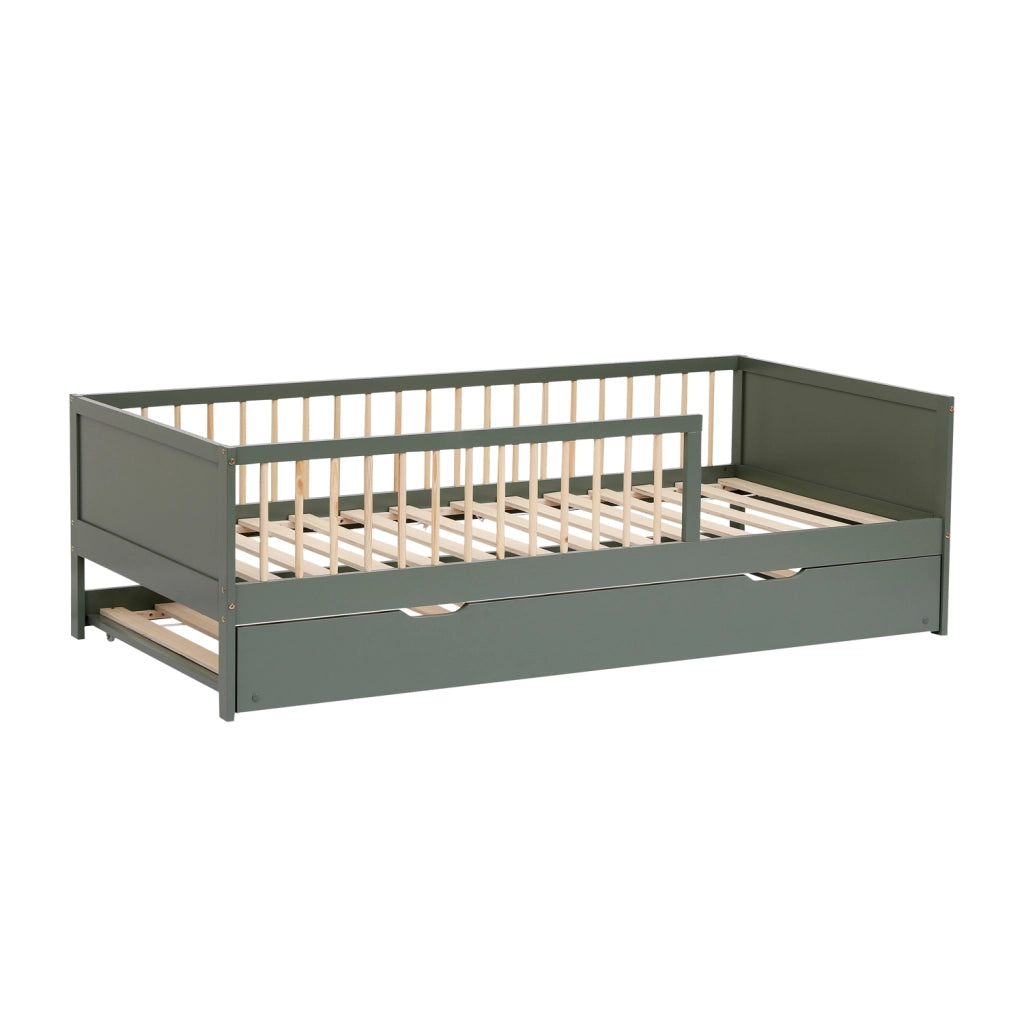 Letto a scomparsa per bambini 190x90cm verde ADAM